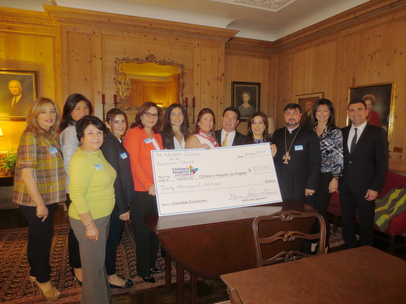 CHLA-Western Diocese Committee Presents $30,000 Check to Children's Hospital Los Angeles 