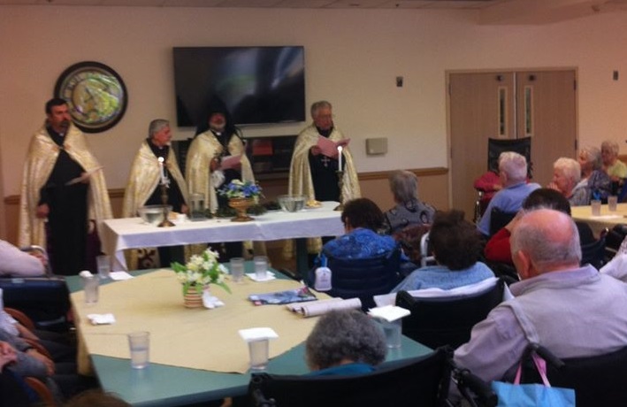 Diocesan Clergy Visit Ararat Home Residents