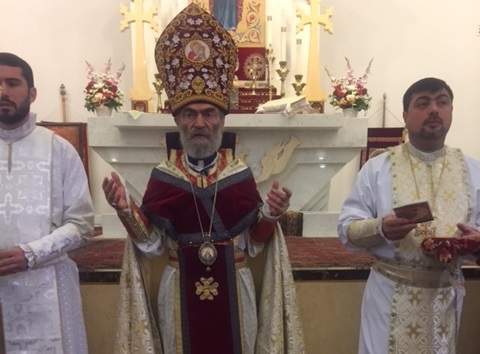 Primate of Artaskh H.E. Abp. Pargev Martirosyan Celebrant at St. Leon Armenian Cathedral