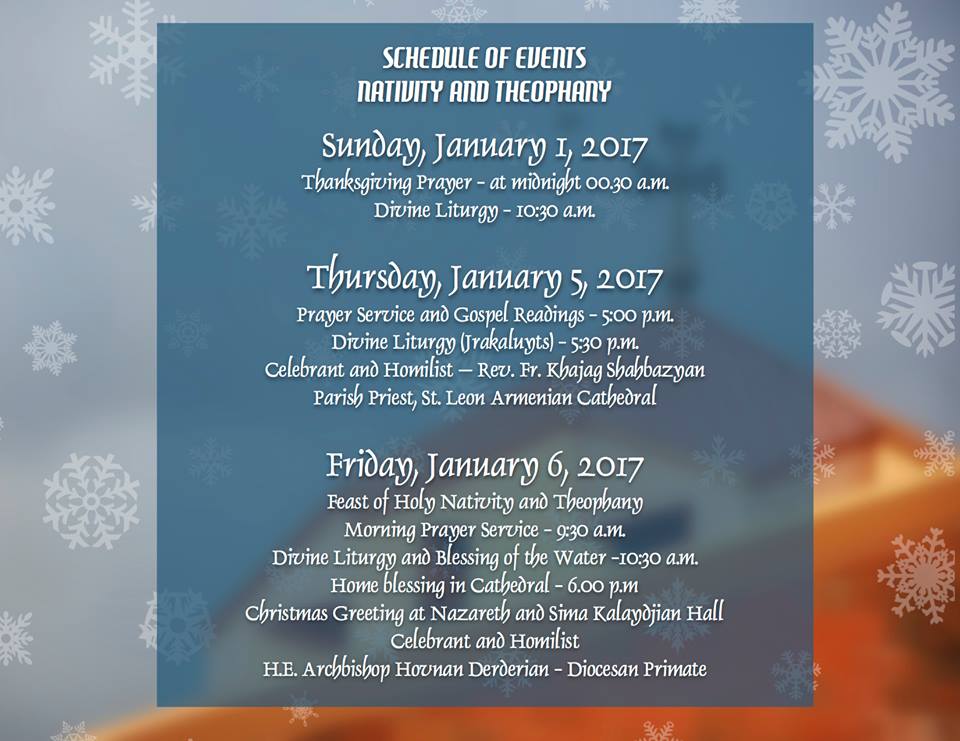 Nativity and Theophany Services 2017