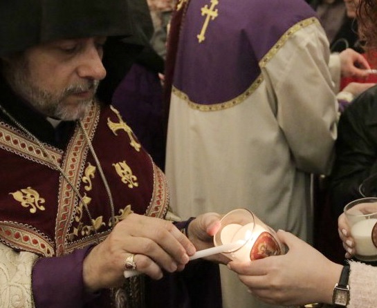Eve of Nativity Service at St. Leon Armenian Cathedral