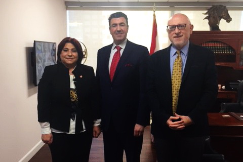 DC Chairman and ARCLAR Board Member Joseph Kanimian visits Consulate General of Lebanon 