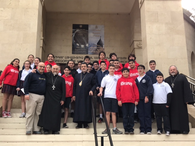 Primate Visits Armenian Schools