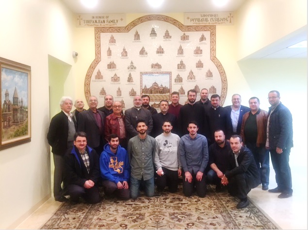 Primate Presides Over Deacons’ Meeting at Diocesan Headquarters