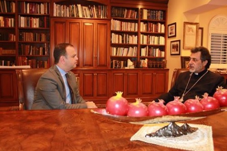 Glendale City Councilmember Zareh Sinanyan Visits the Western Diocese