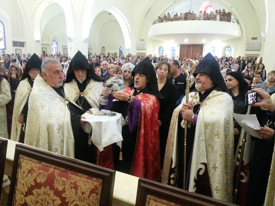  Primate of the Diocese of France H.G. Bishop Vahan Hovhannisyan Homilist at St. Leon Armenian Cathedral