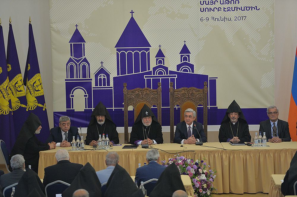 President Serzh Sargsyan Attends Armenian Church Representative Assembly