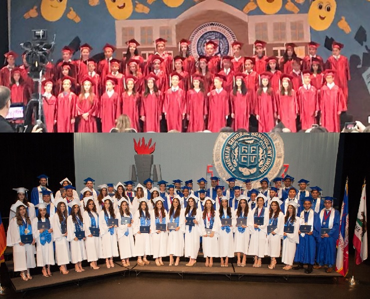 Fr. Dajad Yardemian Attends Graduation Ceremonies of AGBU Schools