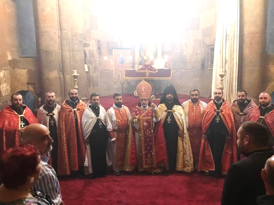 Primate Celebrant at Saghmosavank in Armenia