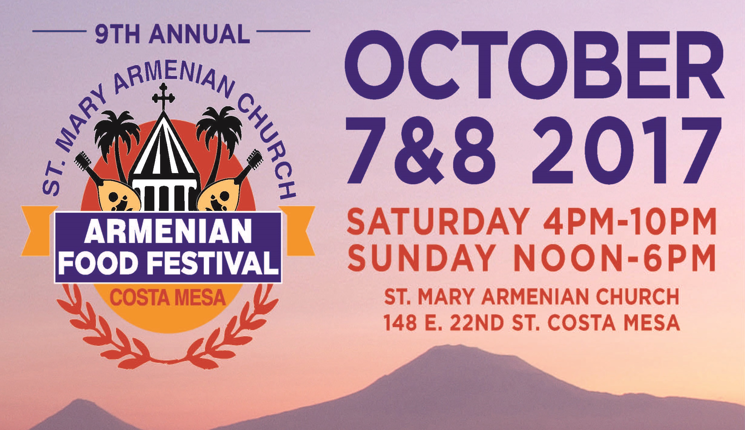 St. Mary Armenian Church- Costa Mesa to Hold 9th Annual Festival