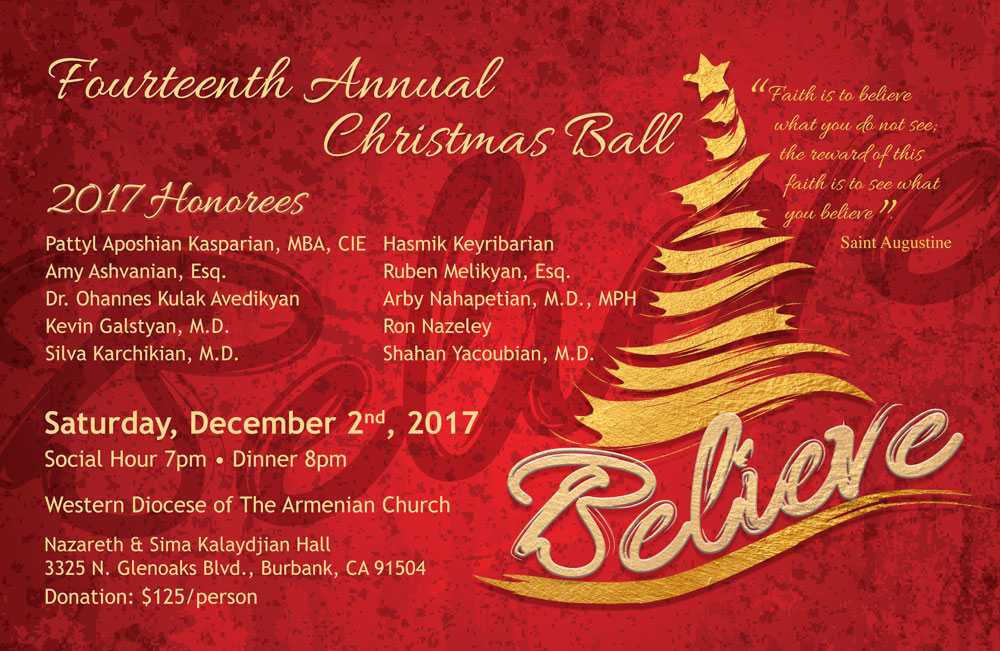 WESTERN DIOCESE TO HOLD 14TH ANNUAL CHRISTMAS BALL ON DECEMBER 2, 1017