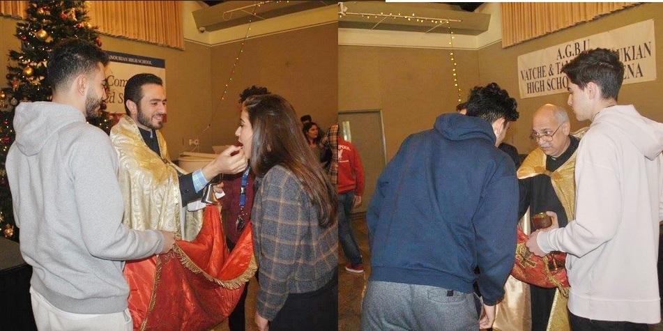 Armenian School Students Receive Holy Communion