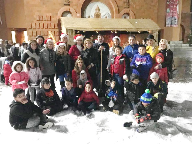 St. Leon Armenian Cathedral's Plaza Transformed into a Winter Wonderland
