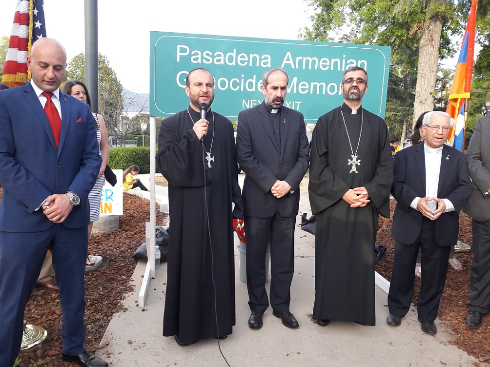Հայոց Ցեղասպանության Ցուցատախտակի Բացման Արարողությունը Փասադինա Քաղաքում