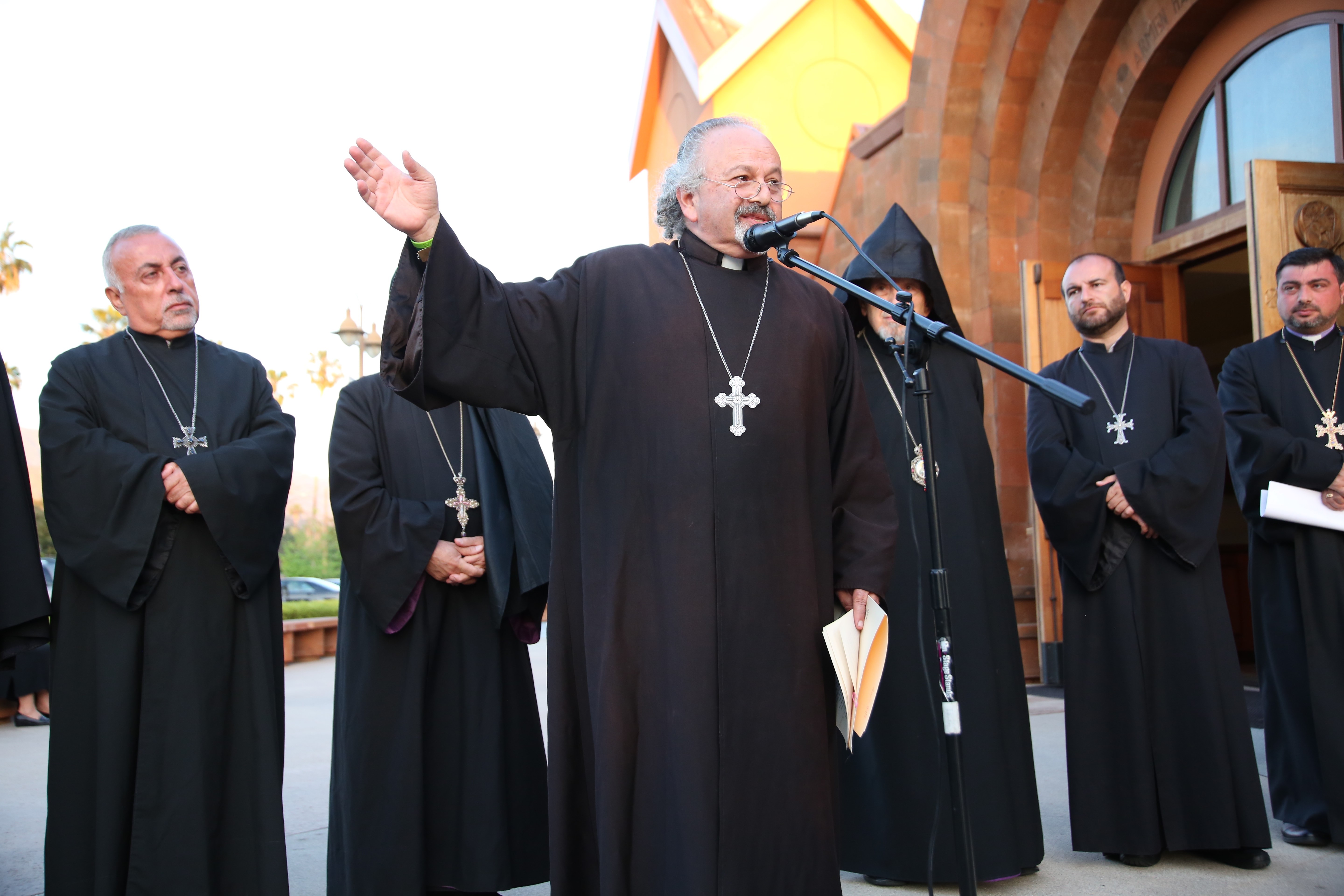 Fr. Vazken Movsesian Homilist at the Armenian Genocide Memorial at St. Leon Armenian Cathedral on April 24th