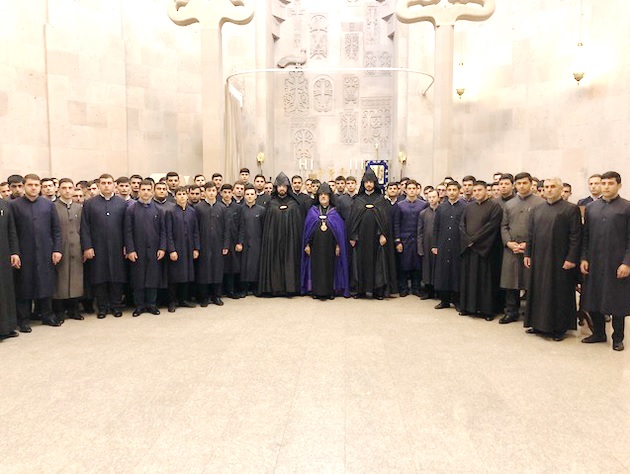 Primate Meets with Seminarians of Gevorgian Theological Seminary