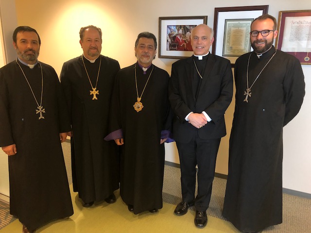 Primate and Bay Area Clergy Meet with H.E. Archbishop Salvatore Cordileone
