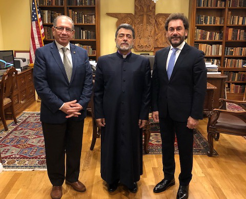 AMAA Executive Director and President of Armenian Evangelical Community of Syria Visit the Western Diocese