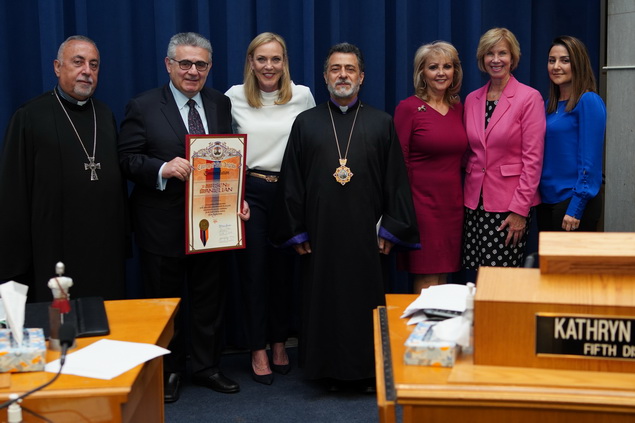Longtime Community leader Arsen Danielian, Esq., Honored by The Los Angeles County Board of Supervisors