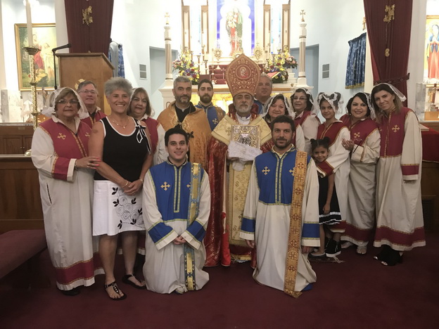 Primate Celebrant at St. Mary Armenian Church of Yettem Ordains David Safrazian into the Diaconate, Presents Pontifical Encyclical to Fr. Zaven Markosyan and Bestows Hye Spirit Medal to Devout Parishioner Margie  Davidian