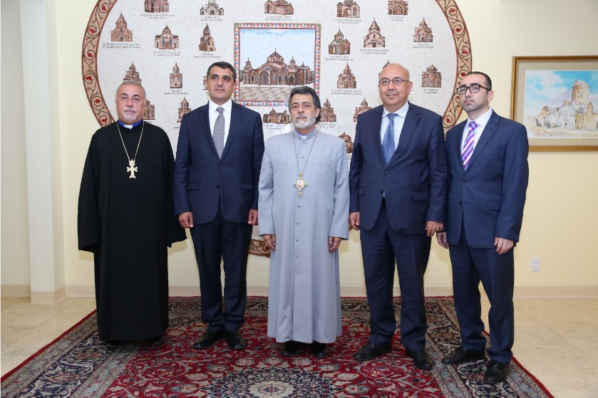 Primate Welcomes Armenian Ambassador H.E. Varuzhan Nersesyan