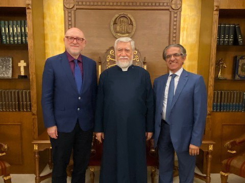 Supreme Spiritual Council member Joseph Kanimian meets with His Holiness Aram I