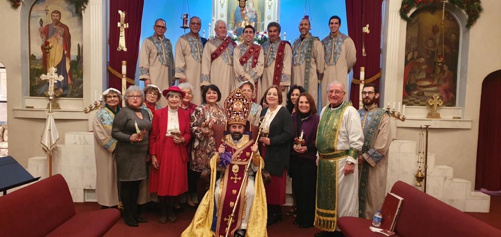 Primate of the Diocese of the Armenian Church of the Armenian Church of Damascus H.G. Bishop Armash Nalbandian Celebrant at St. Gregory the Illuminator Armenian Church of Fowler