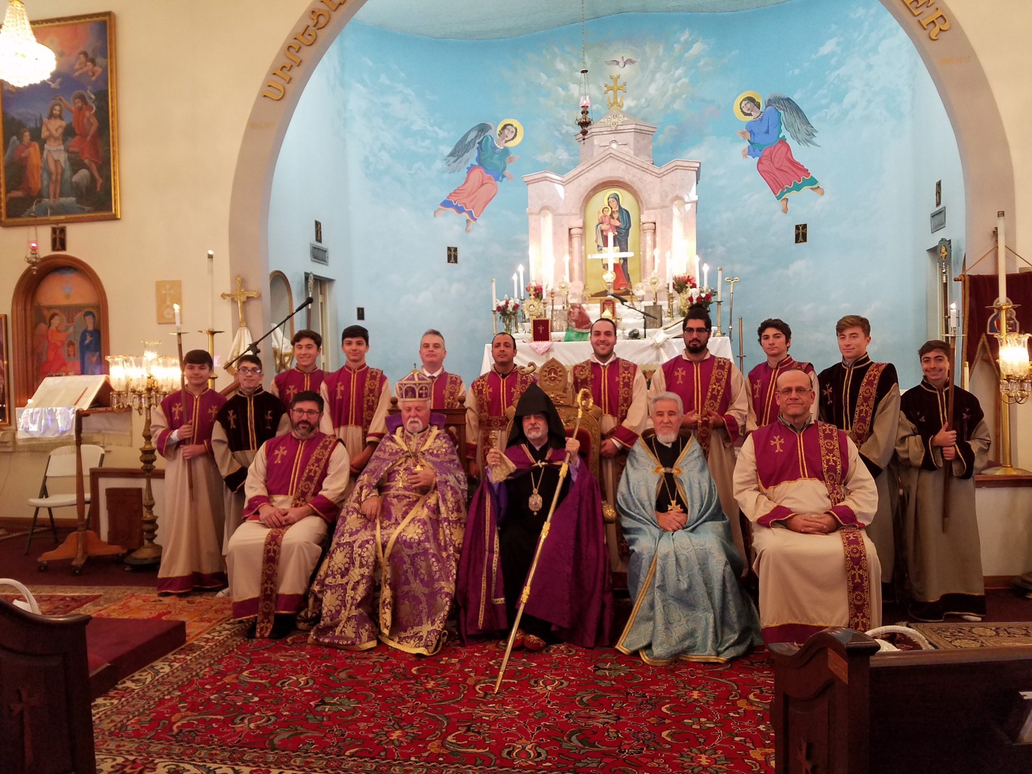 Primate Pays Pastoral Visit to St. Mary Armenian Church of Costa Mesa