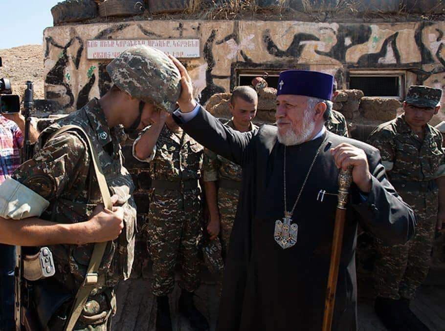 The Clergy of the Armenian Apostolic Holy Church Stand by our Courageous Soldiers