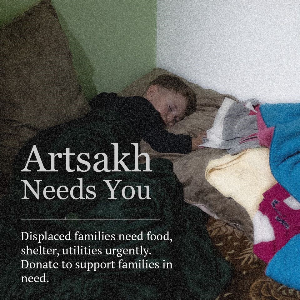 Արևմտեան Թեմն արդէն սկսել է նիւթական աջակցութիւն յատկացնել  Արցախի տեղահանուած ընտանիքներին 