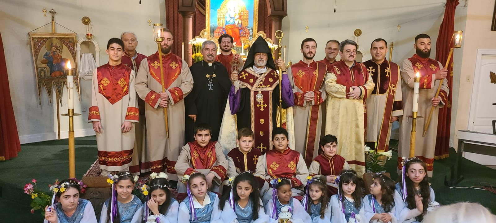 Remembrance of the Ten Maidens at St. Peter Armenian Church of Glendale - Primate Ordains Altar Servers  