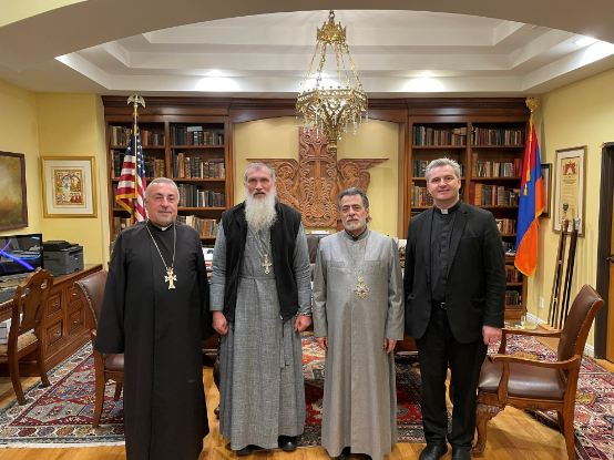 Ukrainian Catholic Eparch Bishop Benedict Visits the Western Diocese and meets with Diocesan Primate