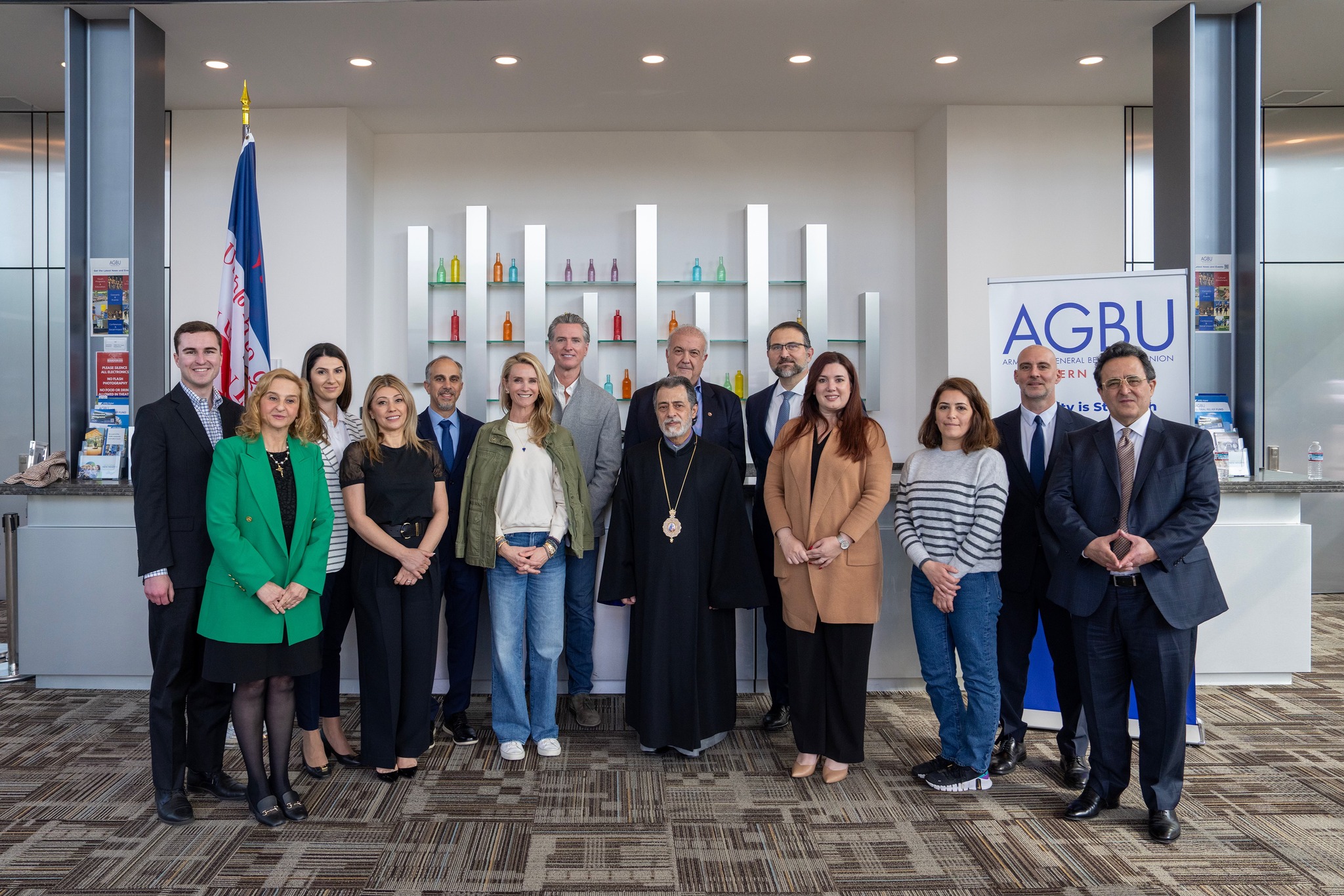 AGBU Welcomes Governor Gavin Newsom to its Pasadena Center to Discuss Wildfire Recovery Efforts 