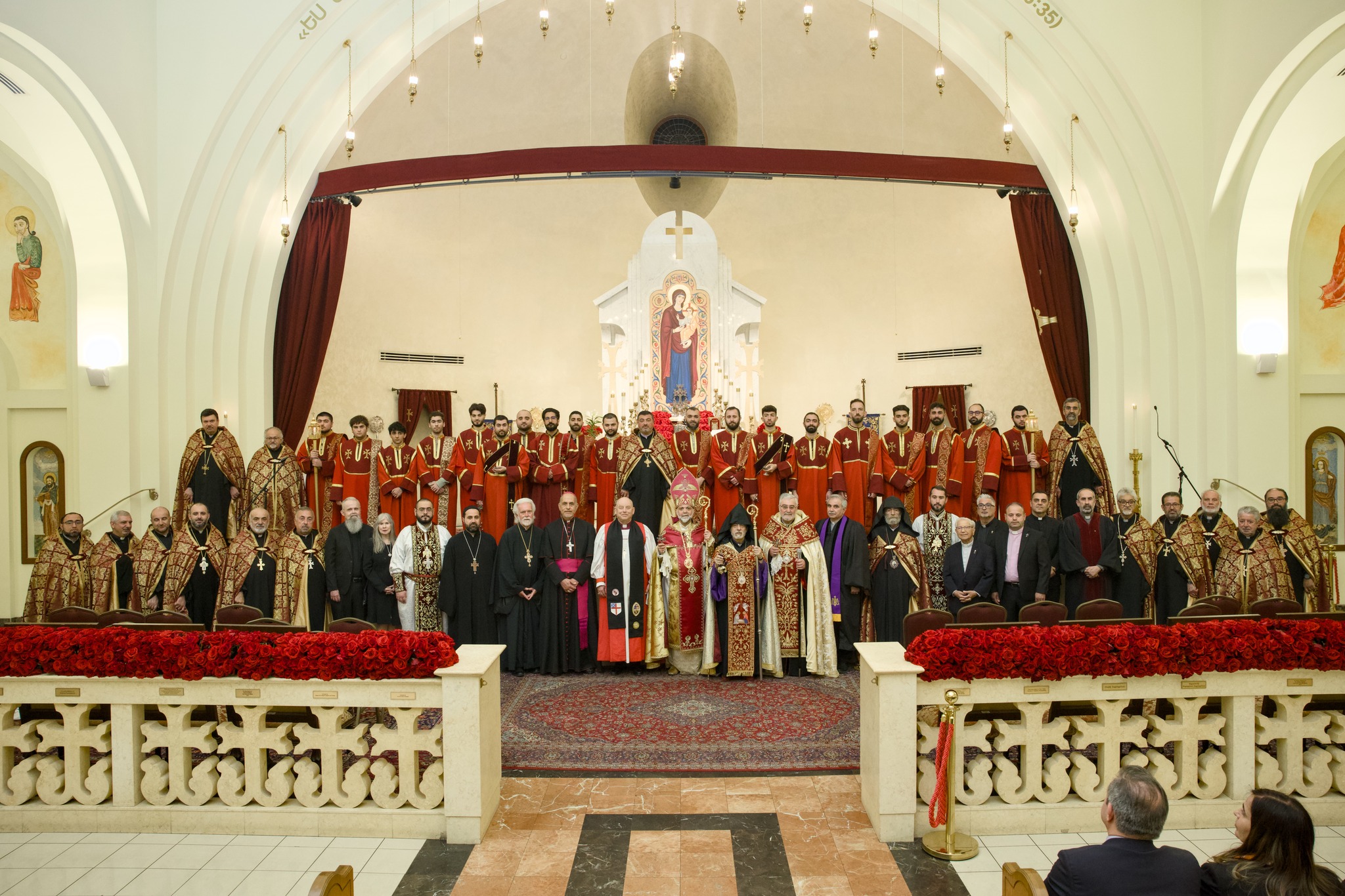 Divine Liturgy and Collective Prayer at St. Leon Ghevontiants Armenian Cathedral on the occasion of the 110th Anniversary of the Armenian Genocide 