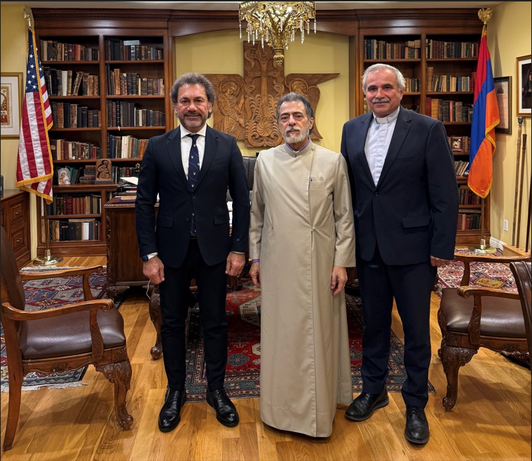 President of the Armenian Protestant Community in Syria Rev. Haroutioun Selimian Visits the Western Diocese